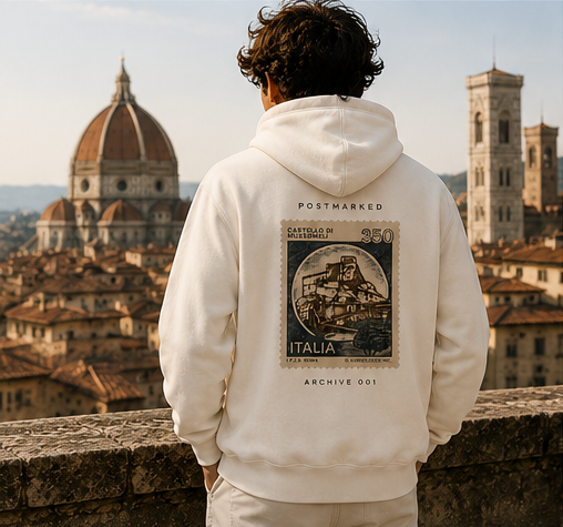 POSTMARKED Archive 001 Italy Hoodie – Heritage Stamp Collection